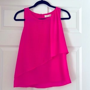 Hot pink sleeveless top